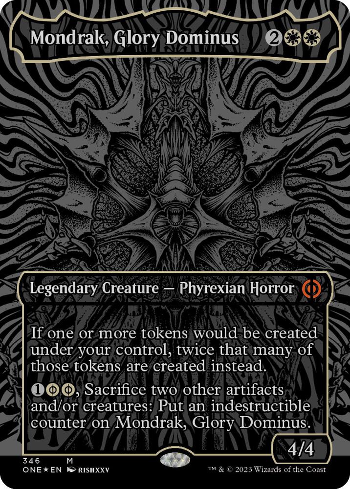 Mondrak, Glory Dominus (Oil Slick Raised Foil) #346