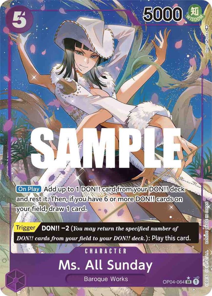 Ms. All Sunday (Alternate Art) #OP04 064