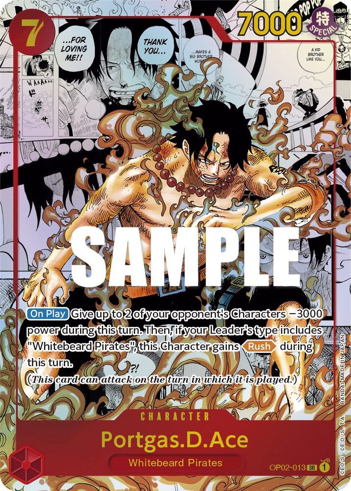 Portagas.D.Ace (Parallel) (Manga) (Alternate Art) #OP02 013 Paramount War