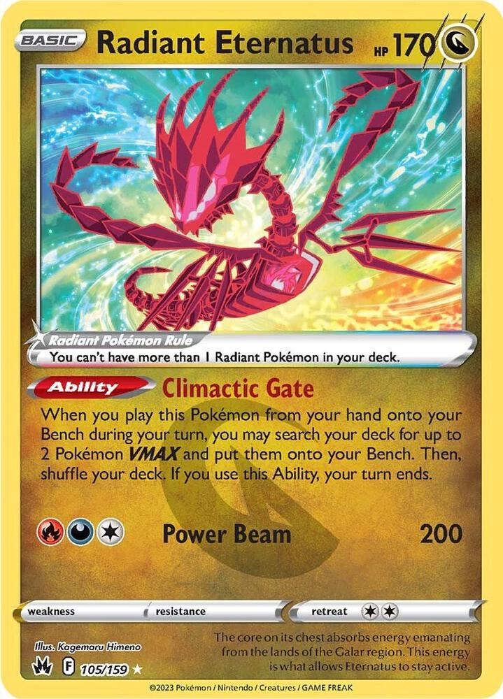 Radiant Eternatus Crown Zenith #105