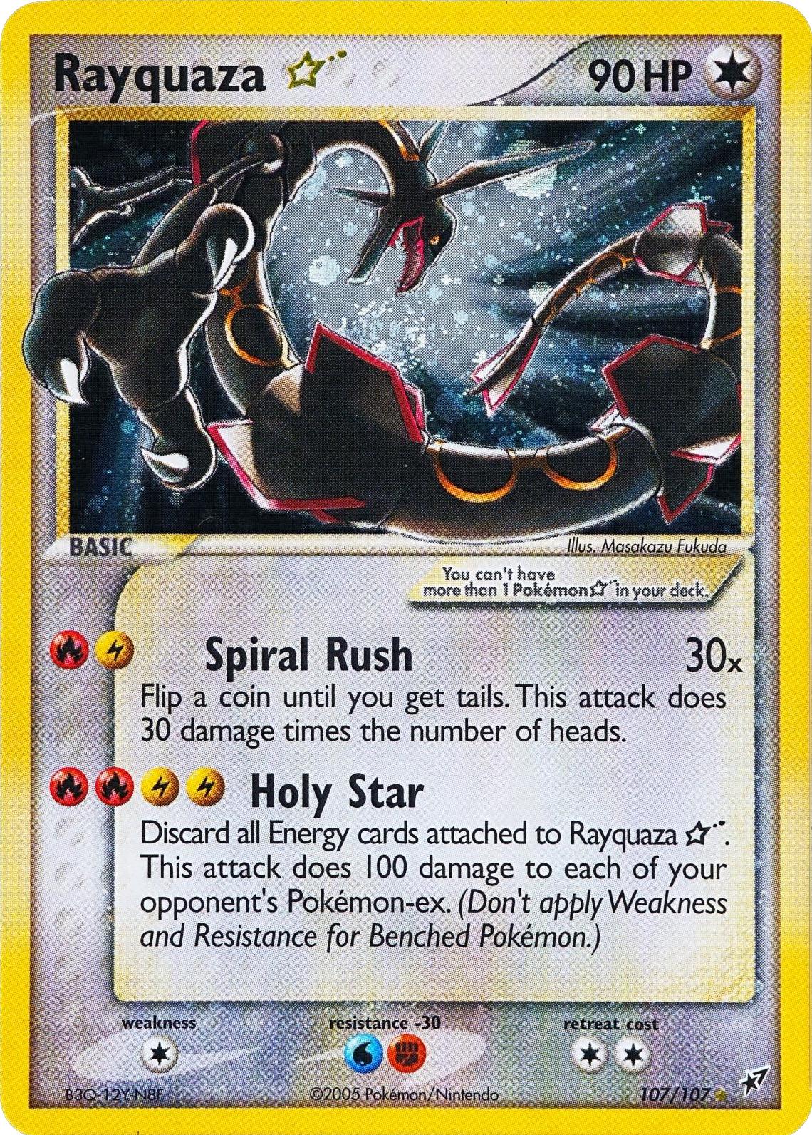 Rayquaza Gold Star