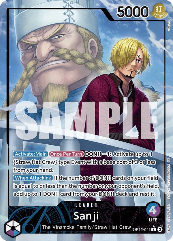 Sanji (Alternate Art) #OP12 041