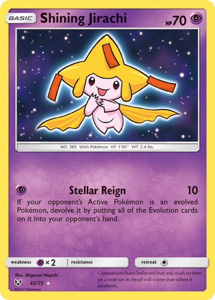 Shining Jirachi #42 (Shining Legends)