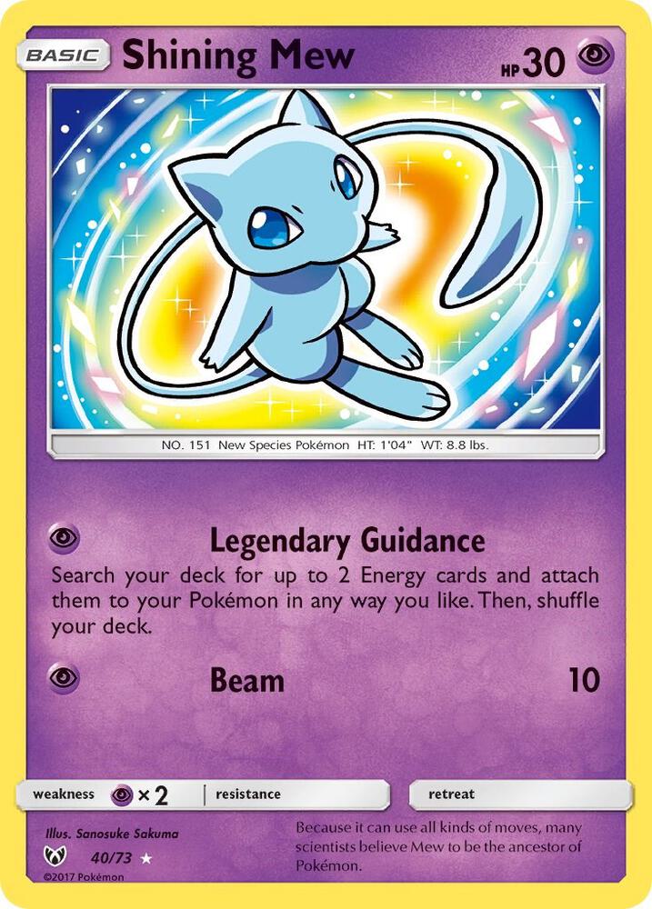 Shining Mew #40 (Shining Legends)