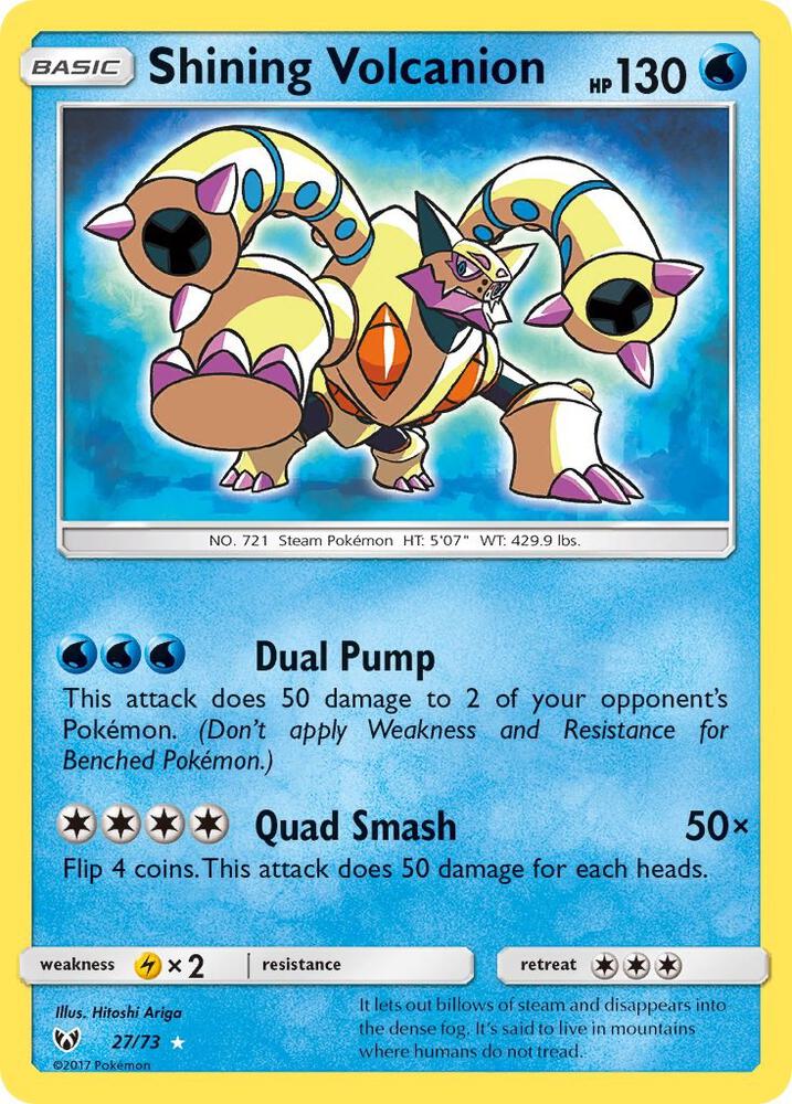 Shining Volcanion #27 (Shining Legends)