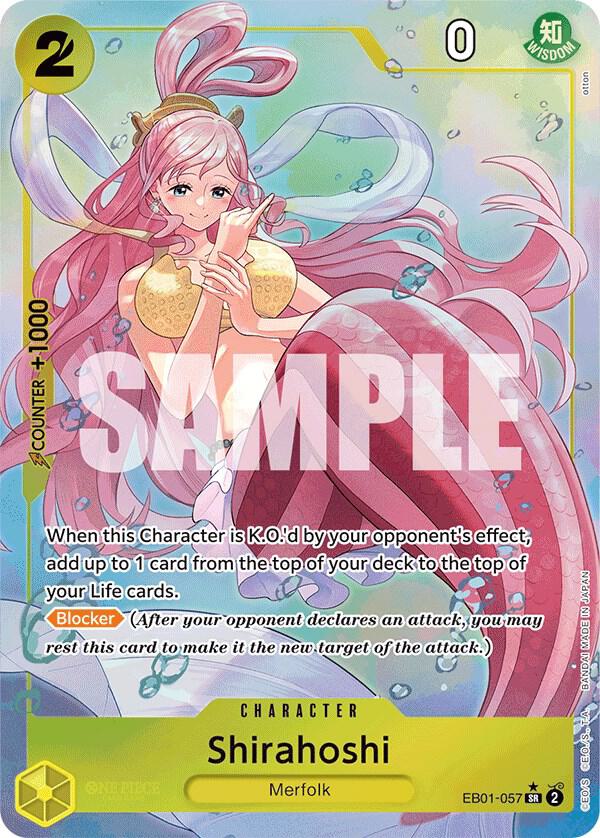 Shirahoshi (Alternate Art) #EB01 057 (Extra Booster Memorial Collection)