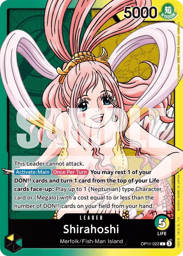 Shirahoshi Leader #OP11 022 (A Fist of Divine Speed)