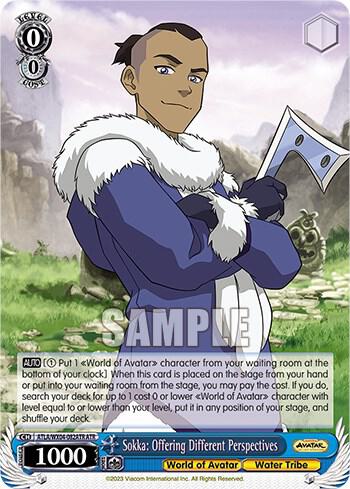 Sokka Offering Different Perspectives (ATR) Weiss Schwarz