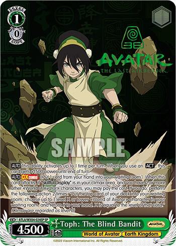Toph The Blind Bandit (SP) Weiss Schwarz