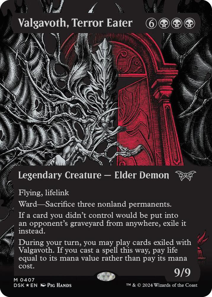 Valgavoth, Terror Eater #407 (Showcase) (Textured Foil)