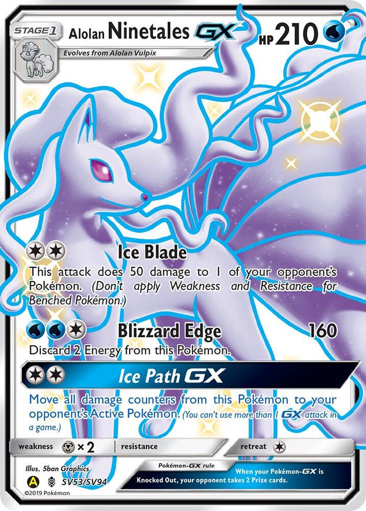 Alolan Ninetales GX #SV53