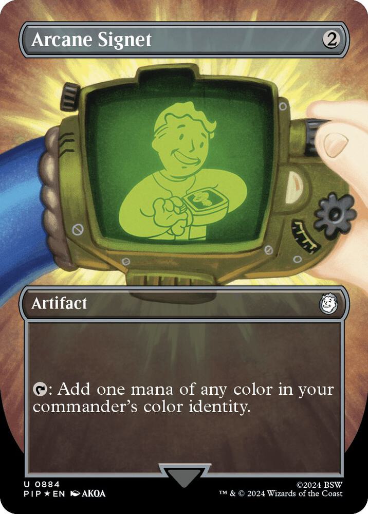 Arcane Signet (Borderless) (Surge Foil) Universes Beyond Fallout