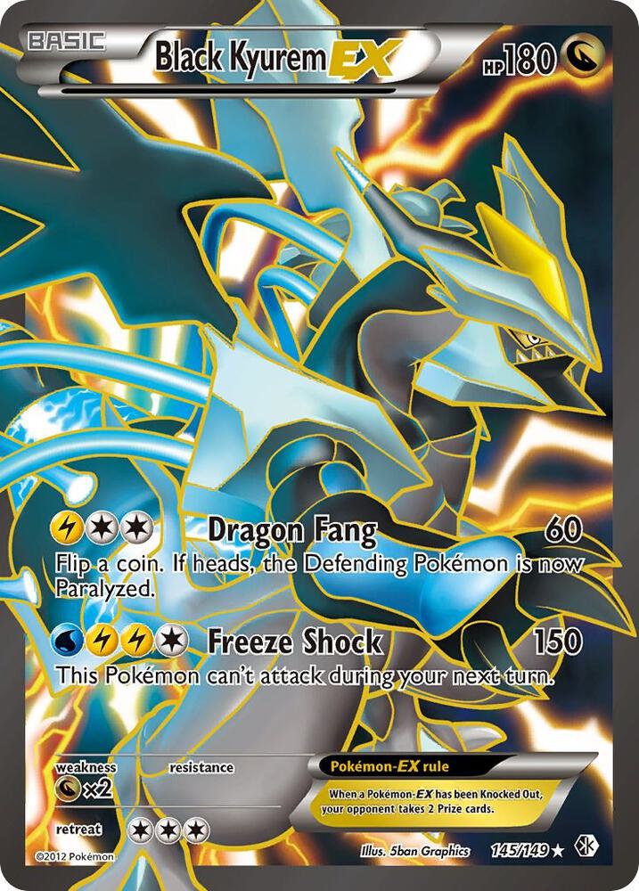 Black Kyurem EX (145 Full Art) Boundaries Crossed