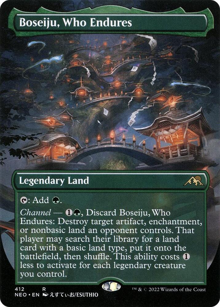 Boseiju, Who Endures (Borderless) Kamigawa Neon Dynasty