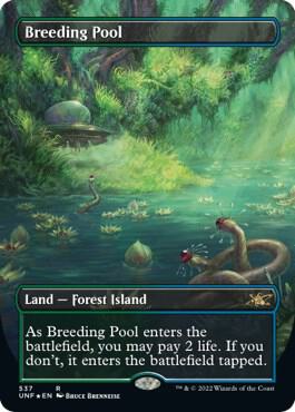 Breeding Pool (Borderless) (Galaxy Foil) Unfinity