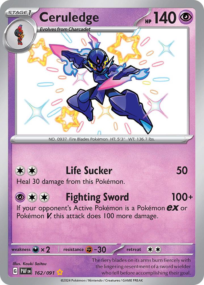 Ceruledge 162 Shiny Fates Paldean Fates