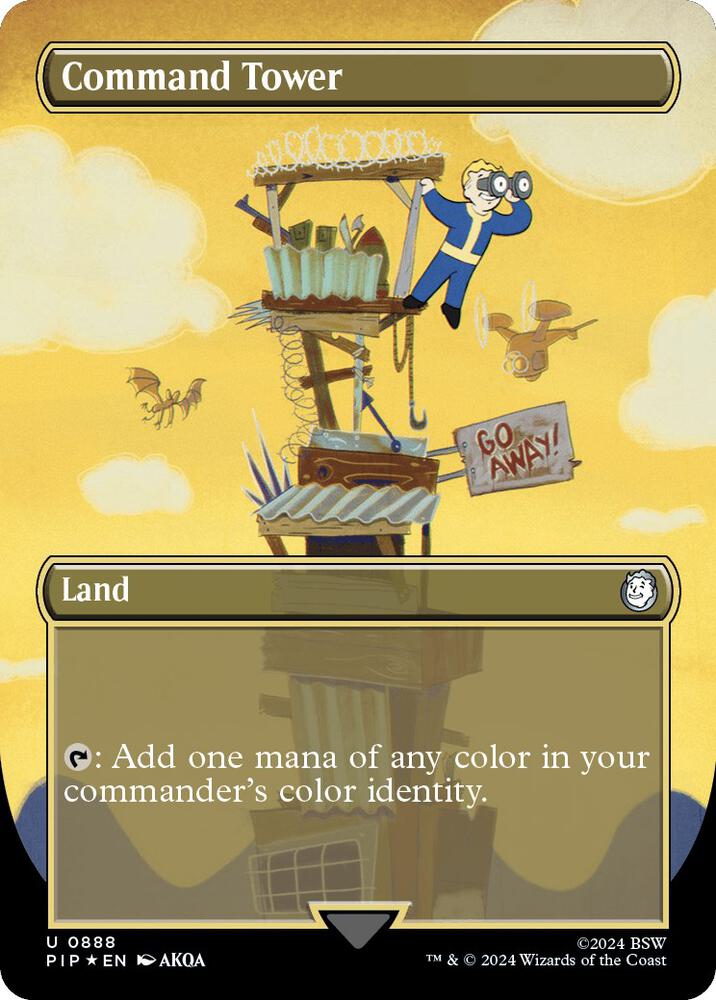 Command Tower (Borderless) (Surge Foil) Universes Beyond Fallout