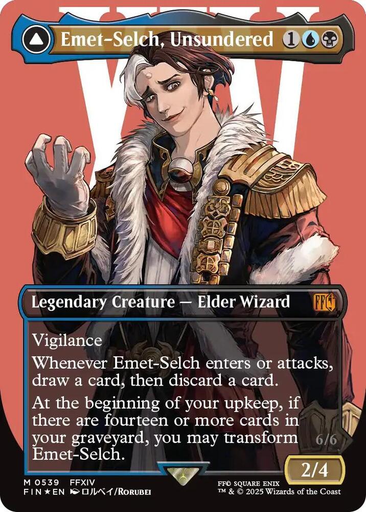 Emet Selch, Unsundered (Borderless) (Surge Foil)