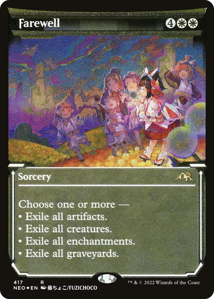 Farewell (Showcase) (Foil Etched) Kamigawa Neon Dynasty