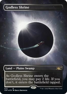 Godless Shrine (Borderless) (Galaxy Foil) Unfinity