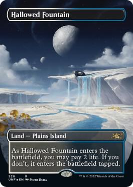 Hallowed Fountain (Borderless) (Galaxy Foil) Unfinity