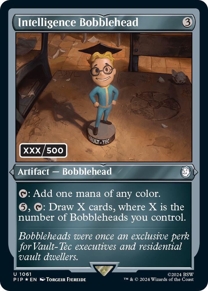 Intelligence Bobblehead (Serial Numbered) Universes Beyond Fallout