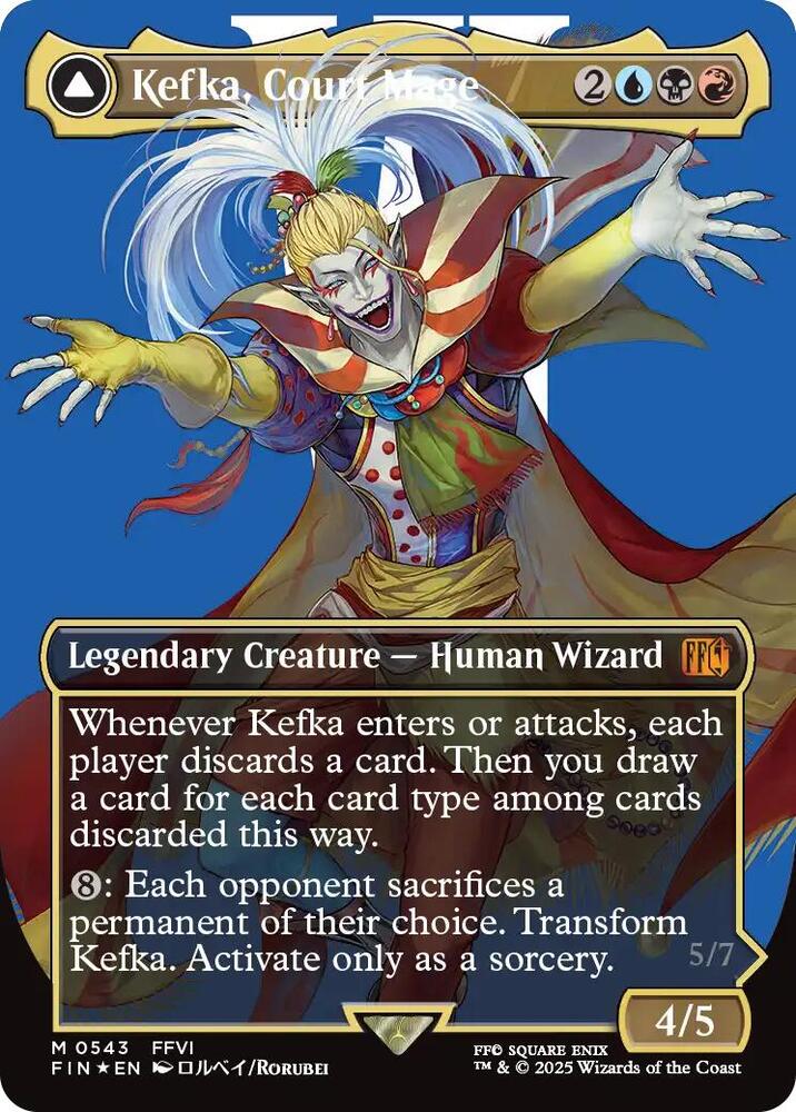 Kefka, Court Mage (Borderless) (Surge Foil) PSA 10