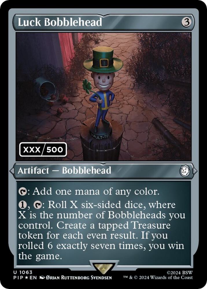Luck Bobblehead (Serial Numbered) Universes Beyond Fallout