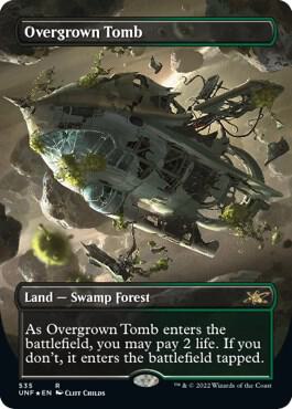 Overgrown Tomb (Borderless) (Galaxy Foil) Unfinity