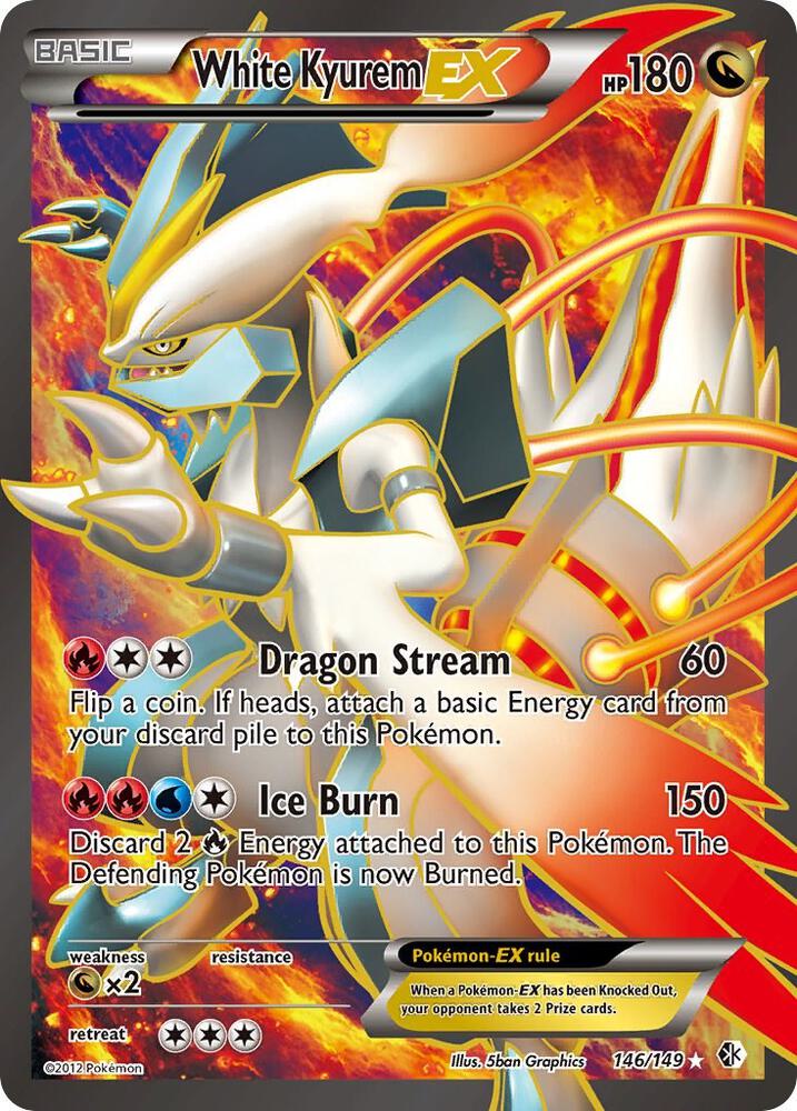 White Kyurem EX (146 Full Art) Boundaries Crossed