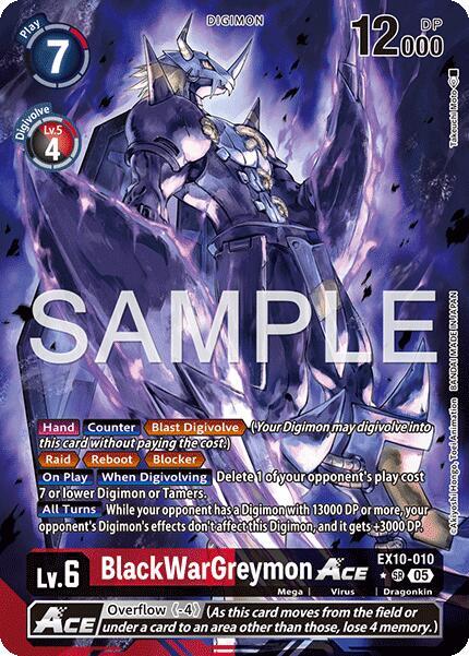 BlackWarGreymon ACE (Alternate Art) Sinister Order