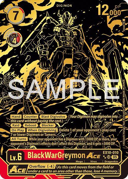 BlackWarGreymon ACE (Rare Pull) Sinister Order