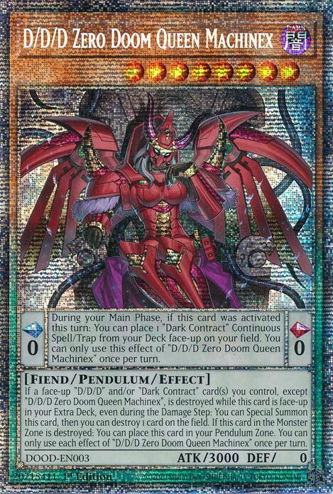 DDD Zero Doom Queen Machinex (Starlight Rare) Doom of Dimensions
