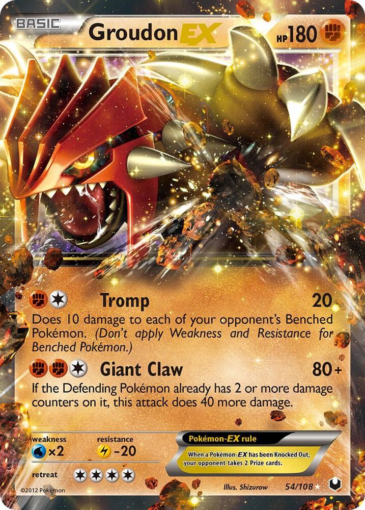Groudon EX (54) Dark Explorers