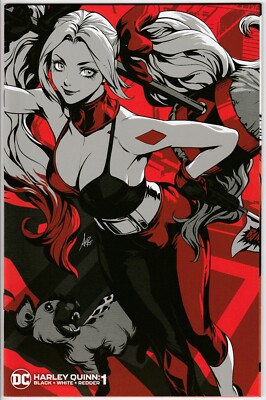Harley Quinn Black White Redder #1 Stanley Artgerm Lau Variant Cover