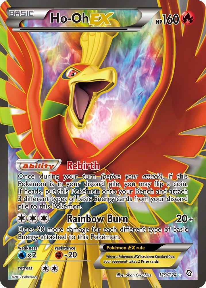 Ho Oh Ex (119 Full Art) Dragons Exalted
