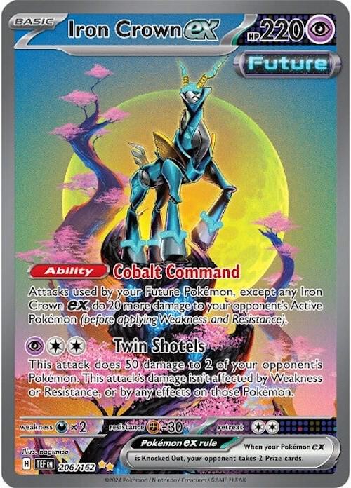 Iron Crown ex #206 Pokemon Temporal Forces