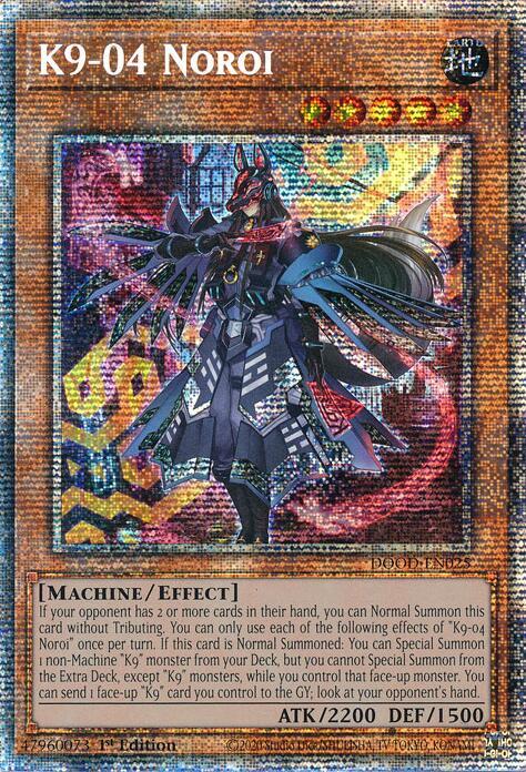 K9 04 Noroi (Starlight Rare) Doom of Dimensions