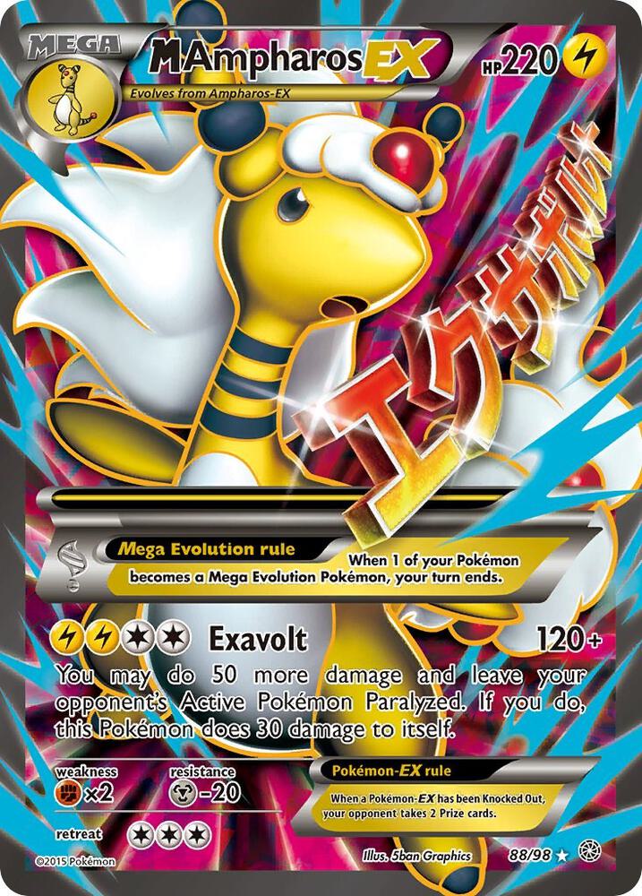 M Ampharos EX (88 Full Art) XY Ancient Origins