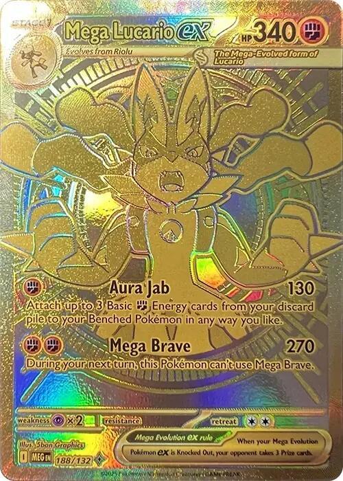Mega Lucario ex 188 Mega Evolution