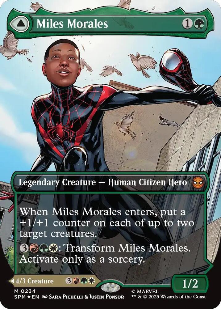 Miles Morales (0234) (Borderless) Marvel's Spider Man