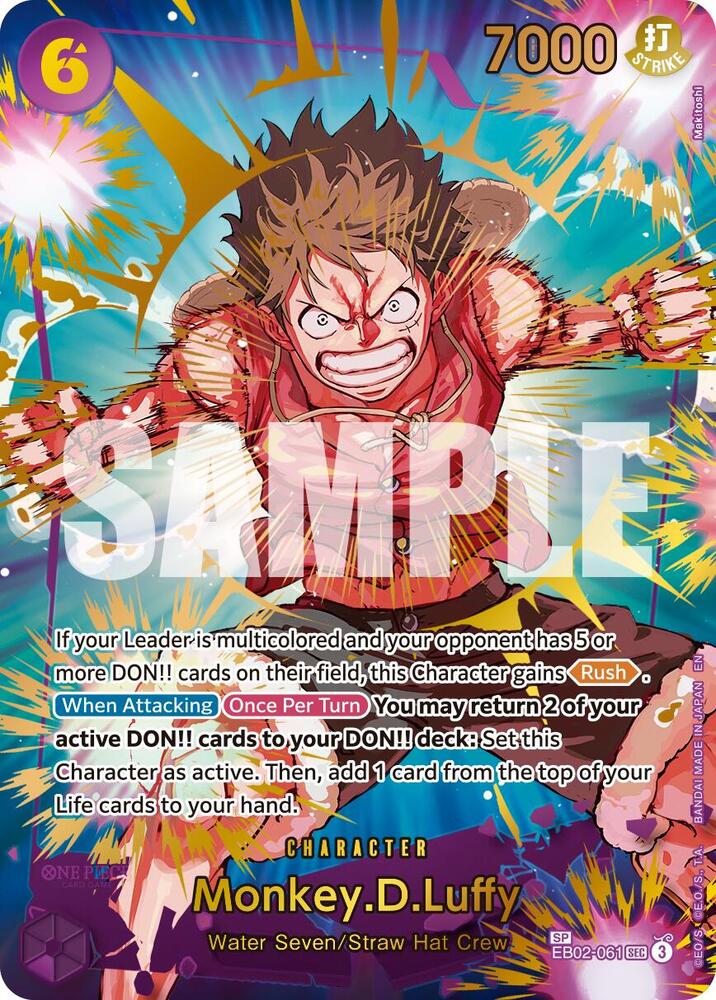 Monkey.D.Luffy EB02 061 (SP) Premium Booster The Best Vol. 2