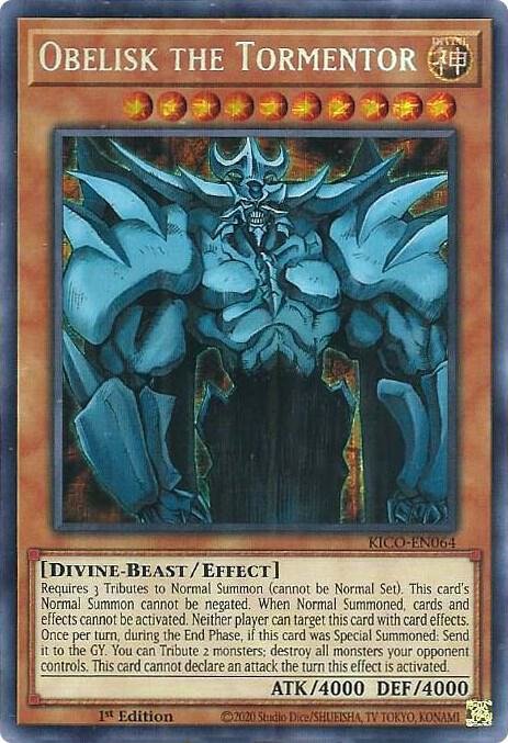 Obelisk the Tormentor Yu Gi Oh