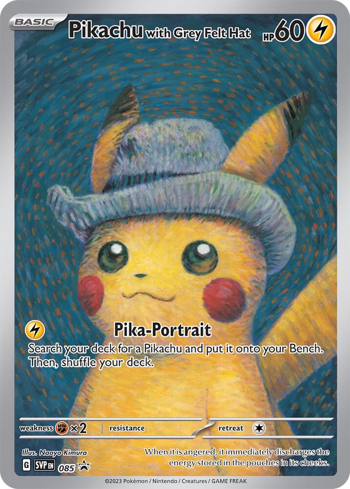 Pikachu with Grey Hat #85 Pokemon Promo