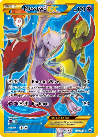 Pokemon BREAKthrough Mewtwo EX #163