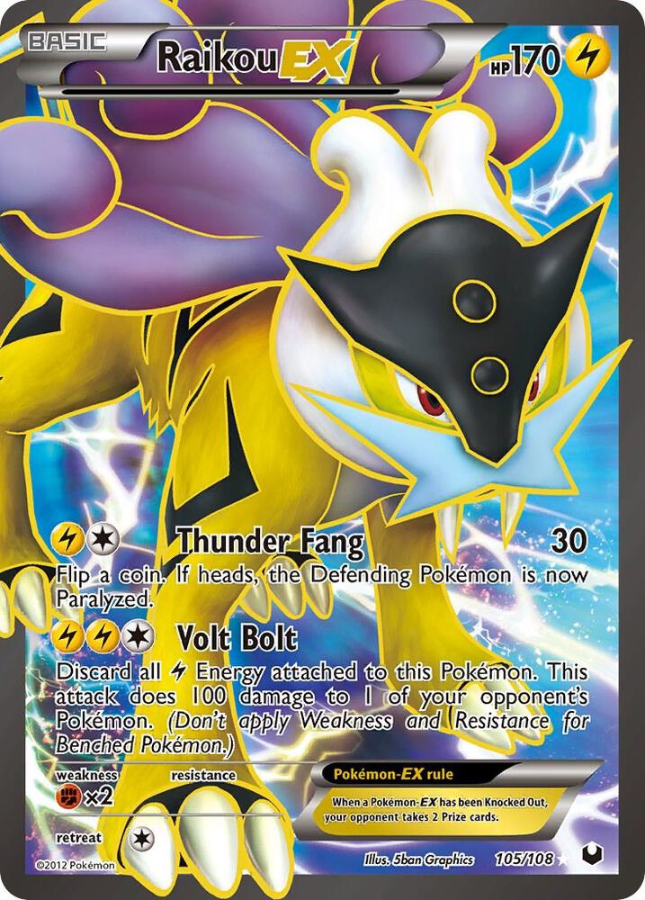 Raikou EX (105 Full Art) Dark Explorers
