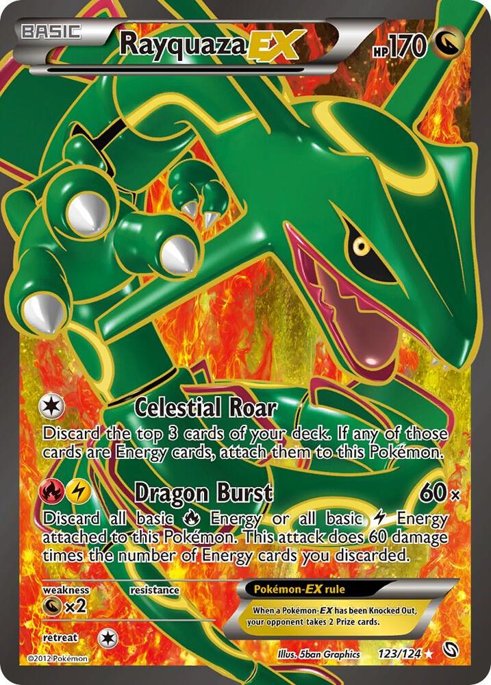 Rayquaza EX (123 Full Art) Dragons Exalted