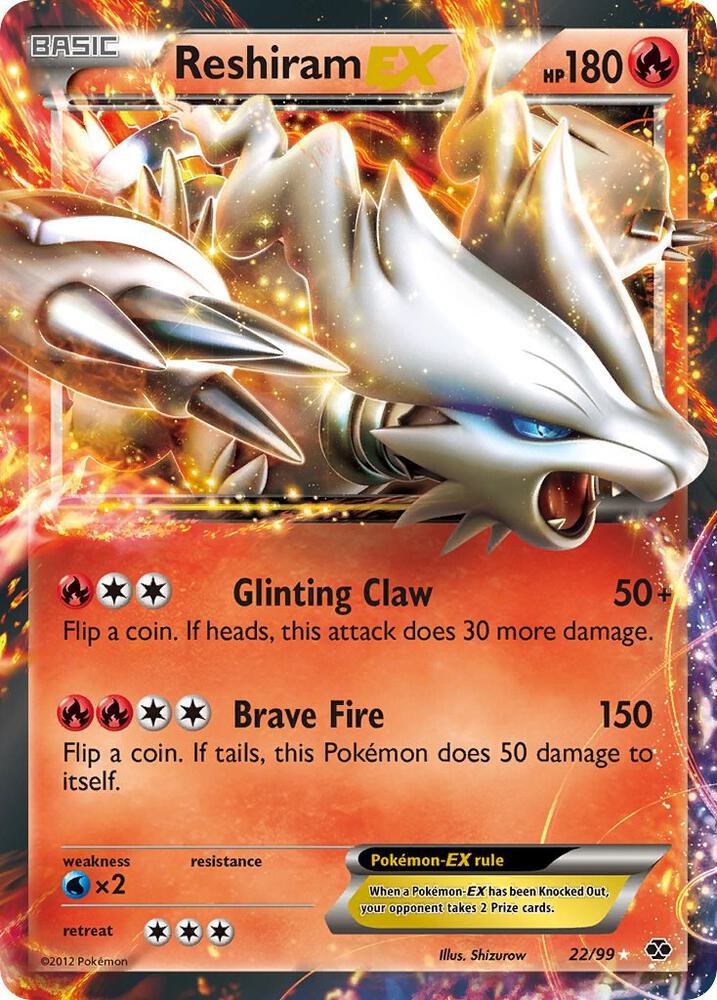Reshiram EX (22) Next Destinies