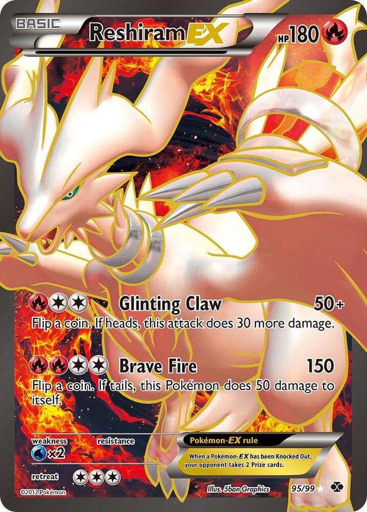 Reshiram EX (95 Full Art) Next Destinies