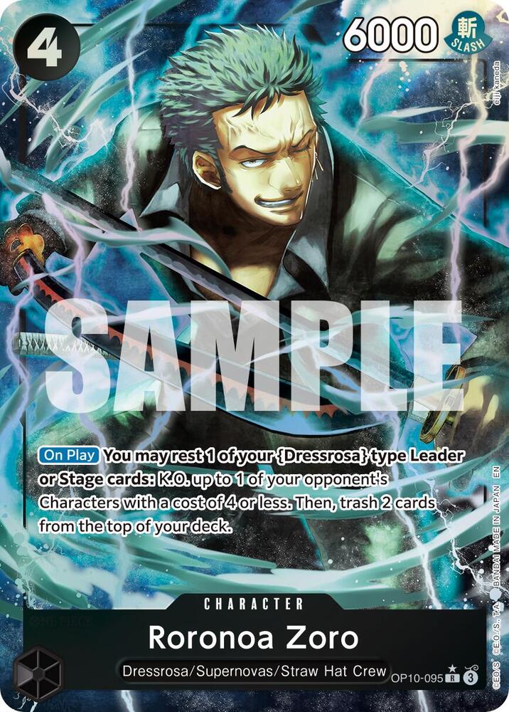 Roronoa Zoro OP10 095 (Alternate Art) Premium Booster The Best Vol. 2 (PRB 02)